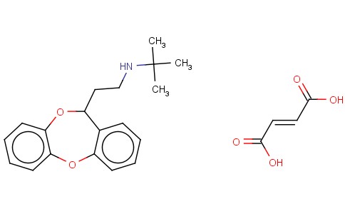 (+-)-N-T-BUTYL-11H-DIBENZO(B,E)(1,4)DIOXEPIN-11-ETHANAMINE FUMARATE